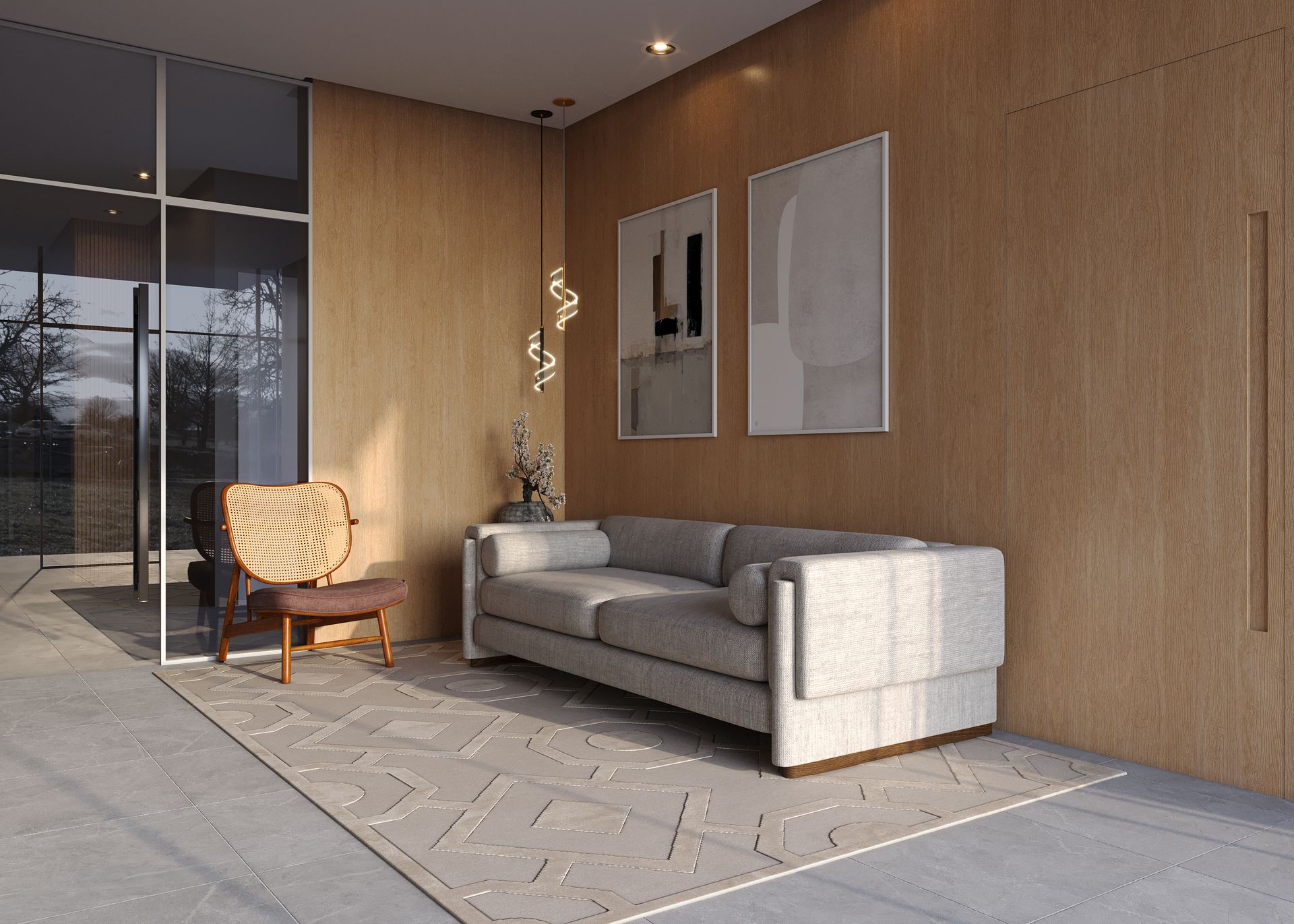 Hall de entrada do Flow Residence