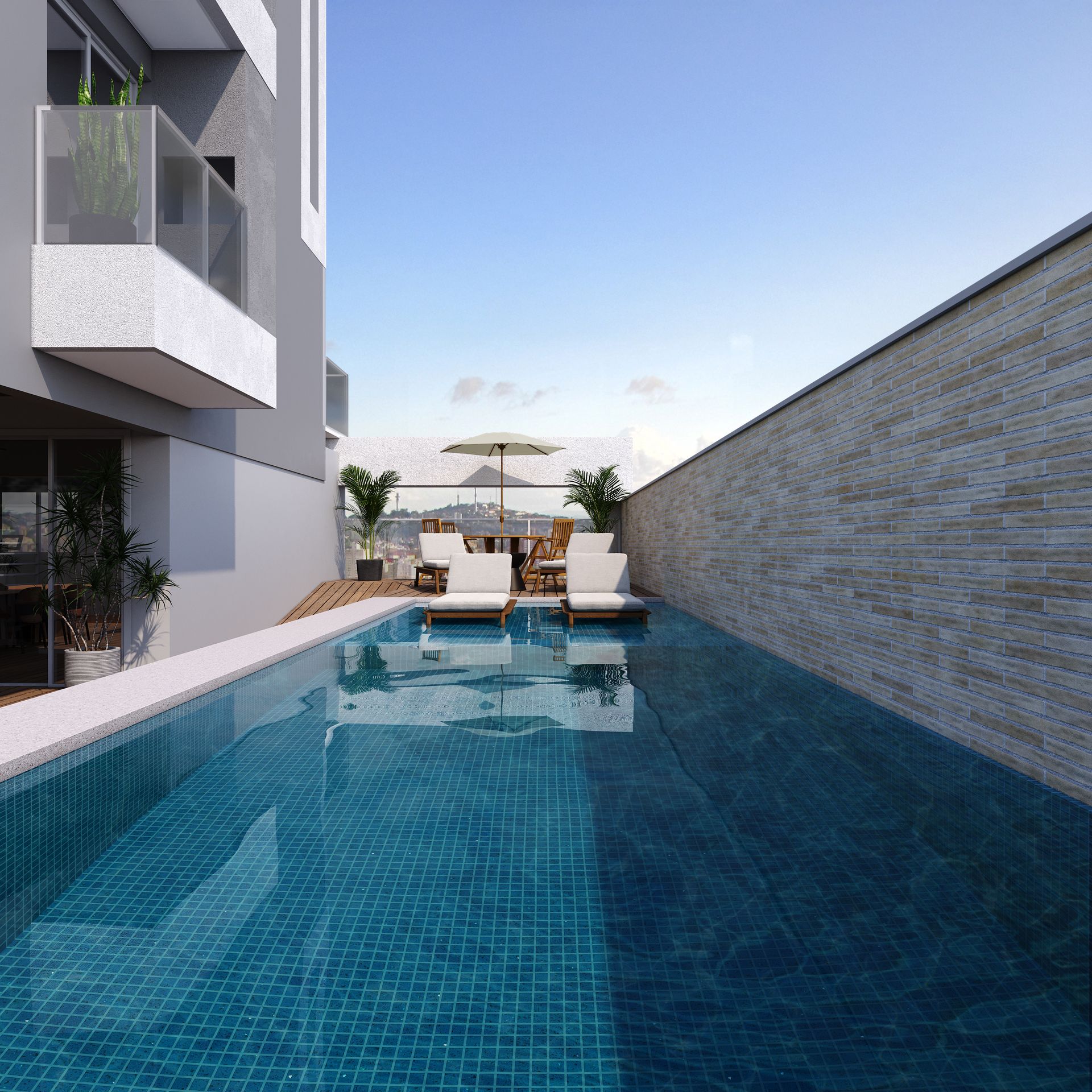 Piscina do Flow Residence